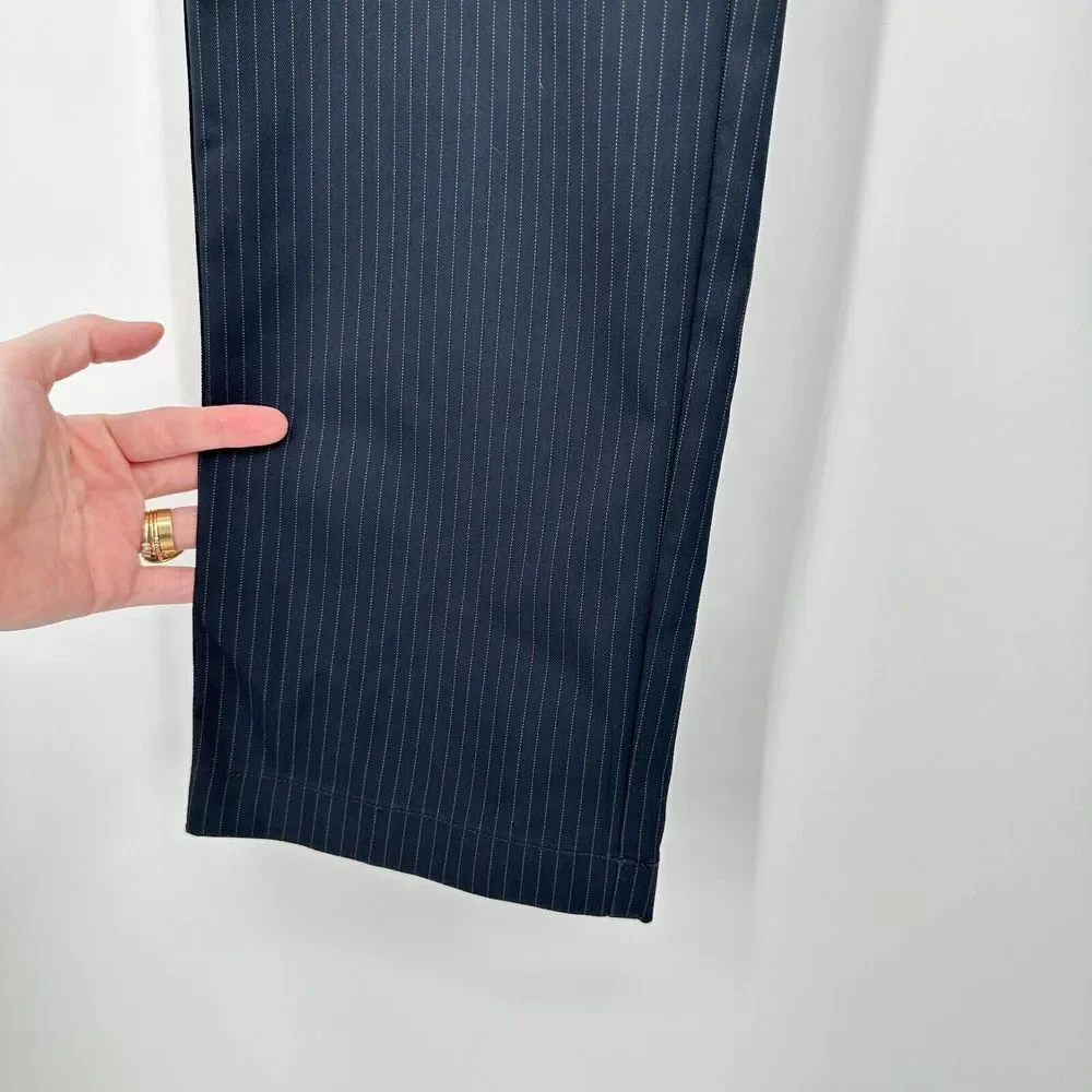 Bonobos Dress Pants Mens 36/30 Blue Striped Golf Performance Preppy Athleisure‎